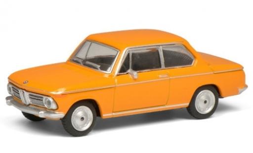 Bmw 2002 1/64 Schuco naranja  coche miniatura