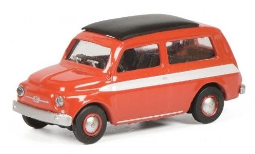 Coche miniatura Fiat 500 1/87 Schuco Giardiniera rojo/blanco Fiat 500 1/87 Schuco Giardiniera rojo/blanco coche miniatura