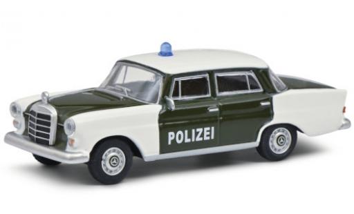 Coche miniatura Mercedes 200 1/64 Schuco (W110) verde/blanco Polizei 1961 Mercedes 200 1/64 Schuco (W110) verde/blanco Polizei 1961 coche miniatura