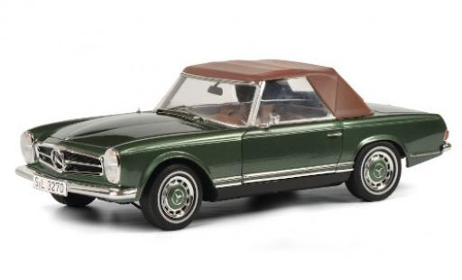 Coche miniatura Mercedes 280 1/18 Schuco SL (W113) metalico verde mit abnehmbarem Softtop Mercedes 280 1/18 Schuco SL (W113) metalico verde mit abnehmbarem Softtop coche miniatura