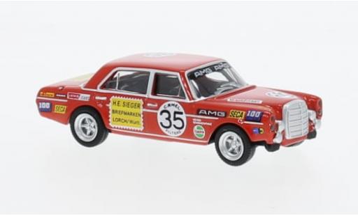 Coche miniatura Mercedes 300 1/87 Schuco SEL 6.8 No.35 AMG Briefmarken Sieger 24h Spa 1971 1:87 Mercedes 300 1/87 Schuco SEL 6.8 No.35 AMG Briefmarken Sieger 24h Spa 1971 1:87 coche miniatura