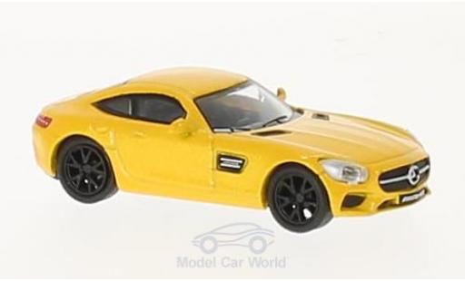 Coche miniatura Mercedes AMG GT 1/87 Schuco metalico amarillo Mercedes AMG GT 1/87 Schuco metalico amarillo coche miniatura