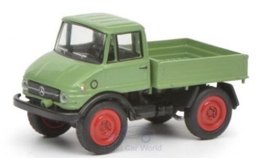 Coche miniatura Mercedes Unimog 1/87 Schuco 406 verde Mercedes Unimog 1/87 Schuco 406 verde coche miniatura