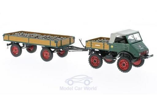 Coche miniatura Mercedes Unimog 1/43 Schuco U401 mit Anhänger und Ladegut Mercedes Unimog 1/43 Schuco U401 mit Anhänger und Ladegut coche miniatura