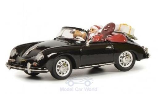 Porsche 356 1/43 Schuco A Cabriolet negro Weihnachten 2019 mit Figuren und Ladung coche miniatura