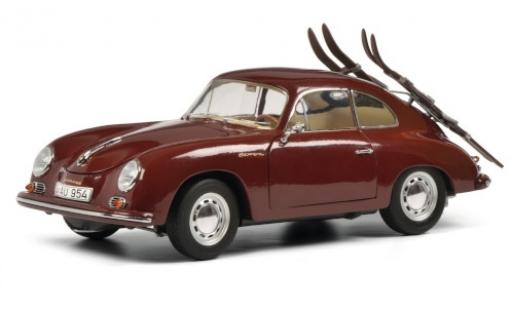 Coche miniatura Porsche 356 1/18 Schuco A rojo Skiurlaub Porsche 356 1/18 Schuco A rojo Skiurlaub coche miniatura