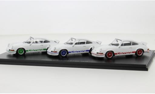 Coche miniatura Porsche 911 1/43 Schuco 3er-Set: 50 Jahre Carrera 2.7 RS weiss 1:43 Porsche 911 1/43 Schuco 3er-Set: 50 Jahre Carrera 2.7 RS weiss 1:43 coche miniatura