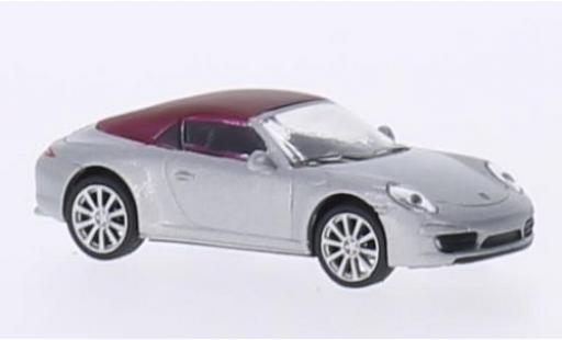 Coche miniatura Porsche 991 S 1/87 Schuco 911 () Carrera S Cabriolet gris/matt-rojo Porsche 991 S 1/87 Schuco 911 () Carrera S Cabriolet gris/matt-rojo coche miniatura