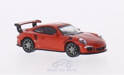 Coche miniatura Porsche 991 GT3 RS 1/87 Schuco 911 () GT3 RS naranja Porsche 991 GT3 RS 1/87 Schuco 911 () GT3 RS naranja coche miniatura