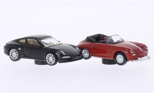 Coche miniatura Porsche 991 1/87 Schuco 911 () met.-marron + 356 Cabriolet rojo 2er-Set Magnetautos Porsche 991 1/87 Schuco 911 () met.-marron + 356 Cabriolet rojo 2er-Set Magnetautos coche miniatura