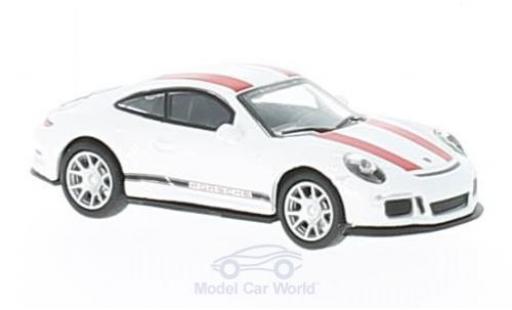 Coche miniatura Porsche 991 R 1/87 Schuco 911 () R blanco/rojo Porsche 991 R 1/87 Schuco 911 () R blanco/rojo coche miniatura