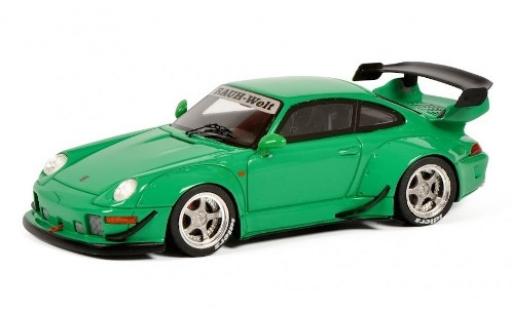 Coche miniatura Porsche 993 RWB 1/43 Schuco 911 () RAUH-Welt RWB verde Porsche 993 RWB 1/43 Schuco 911 () RAUH-Welt RWB verde coche miniatura
