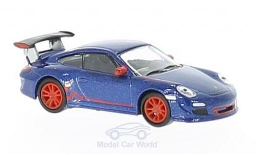 Coche miniatura Porsche 997 GT3 RS 1/87 Schuco 911 () GT3 RS metalico azul Porsche 997 GT3 RS 1/87 Schuco 911 () GT3 RS metalico azul coche miniatura