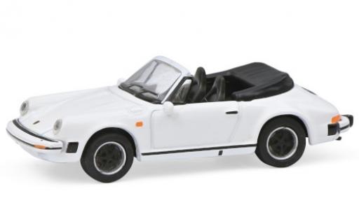 Coche miniatura Porsche 911 1/87 Schuco Carrera 3.2 Cabriolet blanco Porsche 911 1/87 Schuco Carrera 3.2 Cabriolet blanco coche miniatura