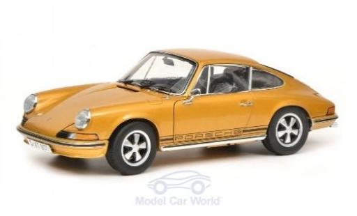 Coche miniatura Porsche 911 1/18 Schuco S gold 1973 Porsche 911 1/18 Schuco S gold 1973 coche miniatura
