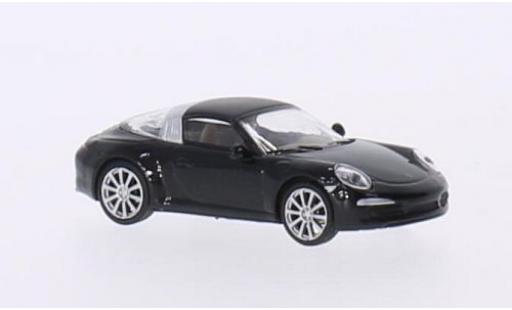 Coche miniatura Porsche 991 Targa 1/87 Schuco 911 Targa 4S () metalico negro Porsche 991 Targa 1/87 Schuco 911 Targa 4S () metalico negro coche miniatura