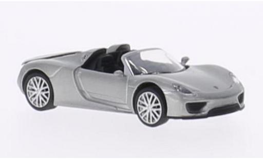 Coche miniatura Porsche 918 1/87 Schuco Spyder metalico gris Porsche 918 1/87 Schuco Spyder metalico gris coche miniatura
