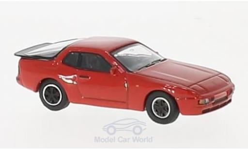 Porsche 944 1/87 Schuco rojo coche miniatura