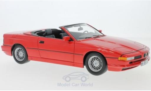 Bmw 850 1/18 Schuco i Cabriolet rojo coche miniatura