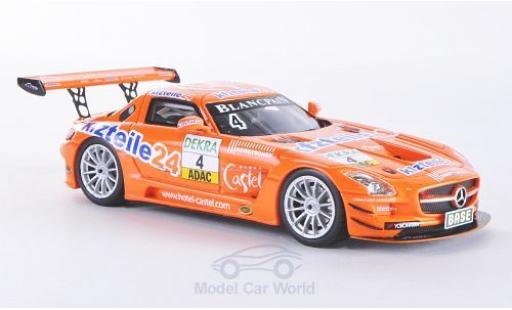 Mercedes SLS 1/43 Schuco AMG GT3 No.4 MS Racing Team Kfzteile24 ADAC GT Masters 2012 Stoll/Dobitsch coche miniatura