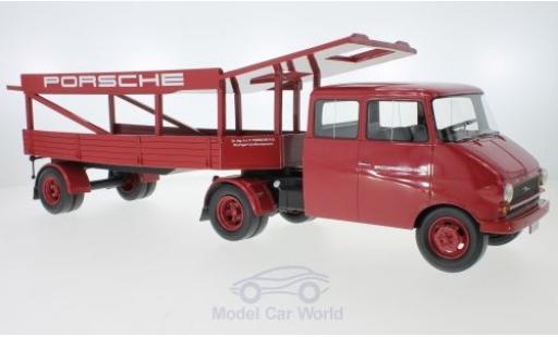 Coche miniatura Opel Blitz 1/18 Schuco Renntransporter Porsche Opel Blitz 1/18 Schuco Renntransporter Porsche coche miniatura