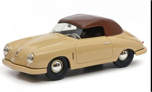 Coche miniatura Porsche 356 1/18 Schuco Gmünd Cabriolet beige/marron 1950 Porsche 356 1/18 Schuco Gmünd Cabriolet beige/marron 1950 coche miniatura