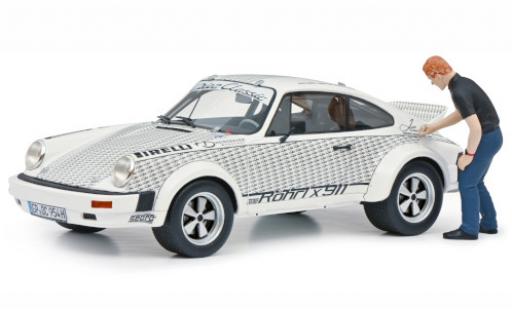 Coche miniatura Porsche 911 1/18 Schuco Röhrl x blanco/Dekor avec figurine Porsche 911 1/18 Schuco Röhrl x blanco/Dekor avec figurine coche miniatura