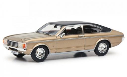 Ford Granada 1/43 Schuco Schuco / Pro.R MKI Coupe metalico beige/negro 1974 coche miniatura