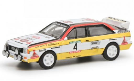 Coche miniatura Audi Quattro 1/87 Schuco No.4 HB Rallye WM Rally Portugal 1984 Audi Quattro 1/87 Schuco No.4 HB Rallye WM Rally Portugal 1984 coche miniatura