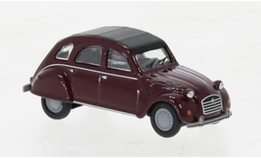 Citroen 2CV 1/87 Schuco rojo coche miniatura