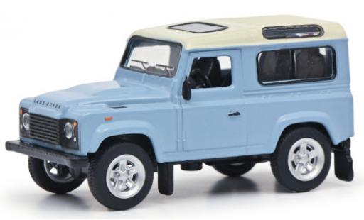 Coche miniatura Land Rover Defender 1/64 Schuco azul clair/blanche 1990 Land Rover Defender 1/64 Schuco azul clair/blanche 1990 coche miniatura