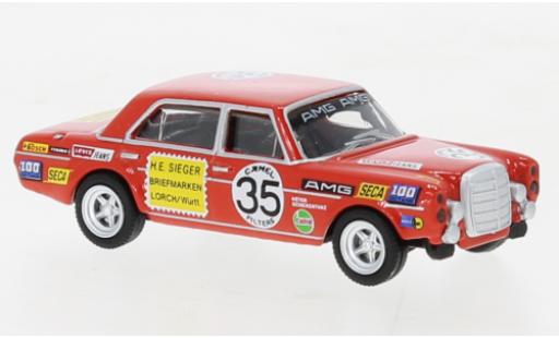 Coche miniatura Mercedes 300 1/87 Schuco SEL 6.8 AMG No.35 Briefmarken Sieger 24h Spa 1971 Mercedes 300 1/87 Schuco SEL 6.8 AMG No.35 Briefmarken Sieger 24h Spa 1971 coche miniatura