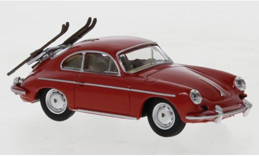 Coche miniatura Porsche 356 1/64 Schuco Carrera 2 rojo Skiurlaub Porsche 356 1/64 Schuco Carrera 2 rojo Skiurlaub coche miniatura