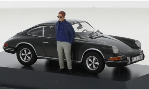 Coche miniatura Porsche 911 1/43 Schuco S gris 1971 Porsche 911 1/43 Schuco S gris 1971 coche miniatura