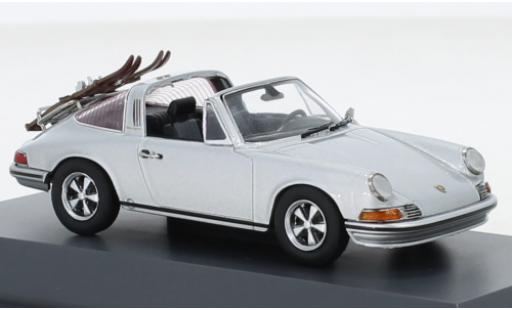 Coche miniatura Porsche 911 1/43 Schuco Targa gris Skiurlaub 1971 Porsche 911 1/43 Schuco Targa gris Skiurlaub 1971 coche miniatura