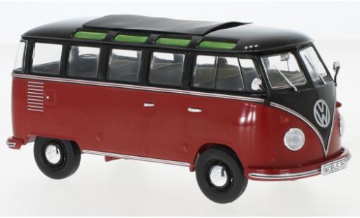 Coche miniatura Volkswagen T1 1/32 Schuco b Samba negro/rojo Volkswagen T1 1/32 Schuco b Samba negro/rojo coche miniatura