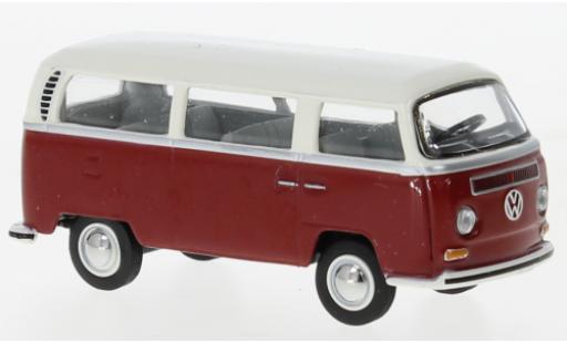 Coche miniatura Volkswagen T2 1/64 Schuco bus rouge foncé/blanche Volkswagen T2 1/64 Schuco bus rouge foncé/blanche coche miniatura