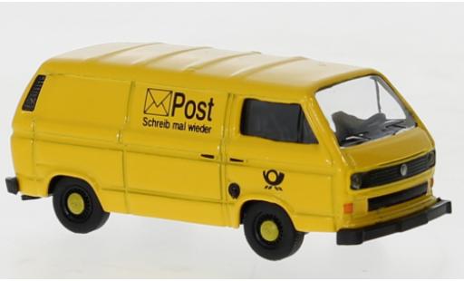 Coche miniatura Volkswagen T3 1/87 Schuco Kasten amarillo Deutsche Bundespost Volkswagen T3 1/87 Schuco Kasten amarillo Deutsche Bundespost coche miniatura