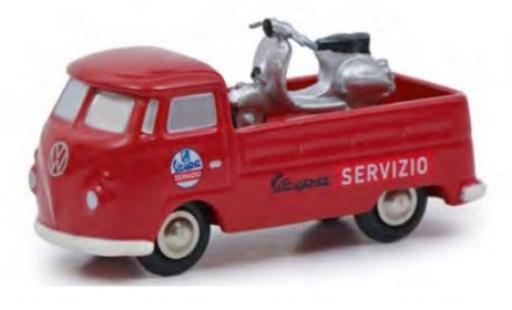 Coche miniatura Volkswagen T1 1/90 Schuco Pritsche Servizio Vespa avec Vespa Volkswagen T1 1/90 Schuco Pritsche Servizio Vespa avec Vespa coche miniatura
