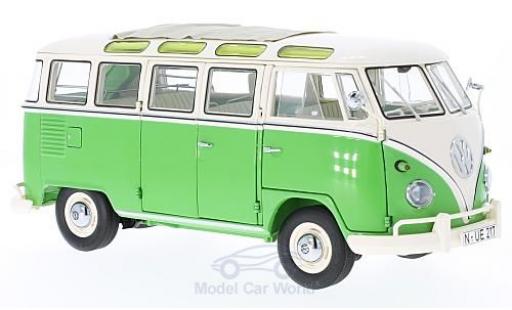 Coche miniatura Volkswagen T1 B 1/18 Schuco b Samba verde/beige Volkswagen T1 B 1/18 Schuco b Samba verde/beige coche miniatura