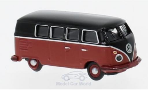 Coche miniatura Volkswagen T1 B 1/87 Schuco c Bus negro/rojo Volkswagen T1 B 1/87 Schuco c Bus negro/rojo coche miniatura