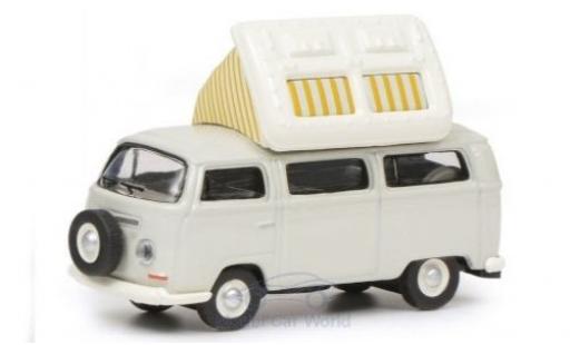 Coche miniatura Volkswagen T2 1/87 Schuco a Campingbus gris/blanco mit geöffnetem Dach Volkswagen T2 1/87 Schuco a Campingbus gris/blanco mit geöffnetem Dach coche miniatura