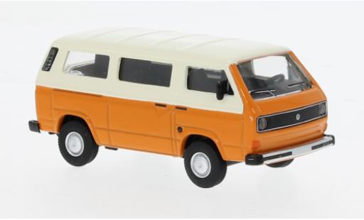 Volkswagen T3 1/64 Schuco Bus naranja/beige 1:64 coche miniatura