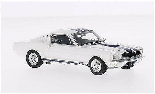 Shelby GT 350 1966 1/43 Spark blanco/azul coche miniatura
