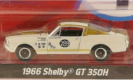 Shelby GT 350 1966 1/64 Greenlight H No.289 W.Hane / C.Hane coche miniatura