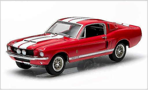 Shelby GT 500 1967 1/64 Greenlight rojo coche miniatura