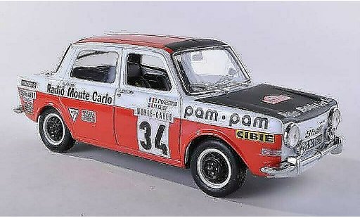 Simca 1000 Rallye 2 1/18 Norev Rally 2 No.34 Radio Monte Carlo Rally Monte Carlo 1973 /Gelin coche miniatura