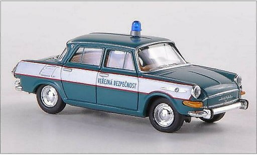 Skoda 1000 Police 1/87 Herpa MB Verejna Bezpecnost (CZ) coche miniatura