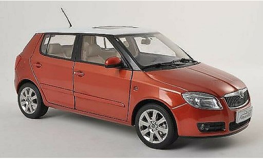 Skoda Fabia Base 1/18 Paudi cobre/blanco 2008 coche miniatura