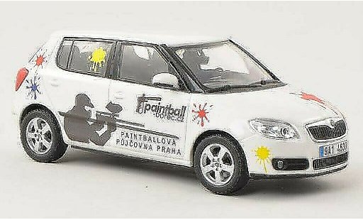 Skoda Fabia Livree Flotte 1/43 Abrex Paintball Borec coche miniatura